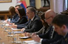 Minister Stefanović Meets Delegation for the French Republic