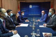 Састанак министра Стефановића са амбасадором Казахстана Сиздикбековим 