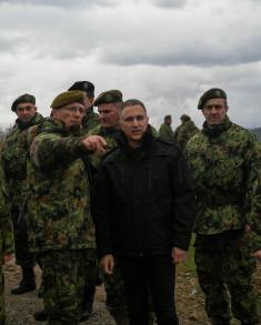 President Vučić arrives at Pasuljanske Livade Range