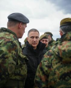President Vučić arrives at Pasuljanske Livade Range