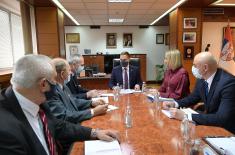 Minister Stefanović meets with Generals and Admirals Club delegation