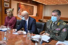 Minister Stefanović meets with Generals and Admirals Club delegation