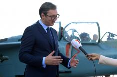 President Vučić at final preparations for the Demonstration “Freedom 2017”