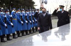 Minister Stefanović lays wreath at Monument to Unknown Hero on Veterans’ Day