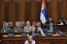 Predlozi zakona iz sistema odbrane na sednici Skupštine Srbije