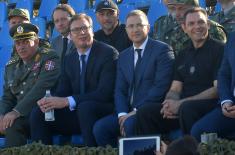 President Vučić at final preparations for the Demonstration “Freedom 2017”
