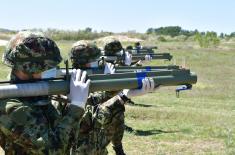 The March generation of soldiers successfully fired from 64 mm M80 hand-held rocket launchers