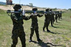 The March generation of soldiers successfully fired from 64 mm M80 hand-held rocket launchers