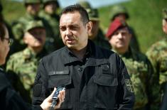 Ministar Vulin na praznik u Kopnenoj zoni bezbednosti