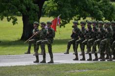 The assessment of readiness for the ceremony of handing over military flags to the 72nd Special Operations Brigade and the 63rd Parachute Brigade