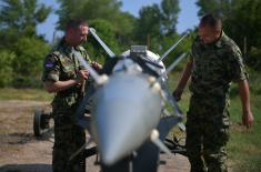 Preparations of rocketeers of the Serbian Armed Forces for firings at Shabla firing range