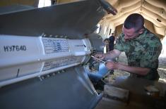 Preparations of rocketeers of the Serbian Armed Forces for firings at Shabla firing range