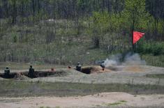 The March generation of soldiers successfully fired from 64 mm M80 hand-held rocket launchers