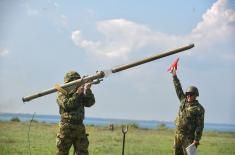 Preparations of rocketeers of the Serbian Armed Forces for firings at Shabla firing range