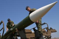 Preparations of rocketeers of the Serbian Armed Forces for firings at Shabla firing range