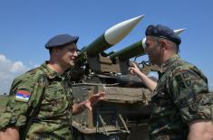 Preparations of rocketeers of the Serbian Armed Forces for firings at Shabla firing range
