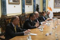 Meeting of Minister Vulin and Minister of Defense of the Republic of Cyprus Angelides