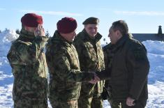 Minister Vulin: The Serbian Armed Forces are ready to respond to every order even in difficult weather conditions