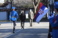 Minister Stefanović visits Serbian Armed Forces’ Guard