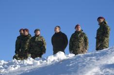 Minister Vulin: The Serbian Armed Forces are ready to respond to every order even in difficult weather conditions