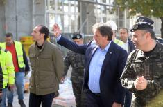 Minister Gašić inspects construction of new facility for Kobre MP Detachment