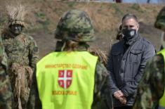 Министар Стефановић на полигону „Пескови“: Војска најчвршћи бедем одбране наше земље 