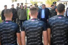 Minister Gašić inspects construction of new facility for Kobre MP Detachment