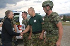 Minister Stefanović visits "Guardian of Order" competitors, Serbian Armed Forces still in lead