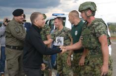 Minister Stefanović visits "Guardian of Order" competitors, Serbian Armed Forces still in lead