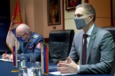 Састанак министра Стефановића са амбасадором Словеније Бергантом