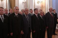 Reception of Minister of Defense and Chief of General Staff on the occasion of Military Veterans’ Day