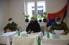 Minister Stefanović visits “Corporal Momčilo Gavrić“ barracks in Loznica