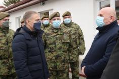 Minister Stefanović visits “Corporal Momčilo Gavrić“ barracks in Loznica