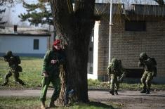 Minister Vučević visits 1st Army Brigade