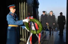 Secretary General of the President of the Republic laid a wreath at the Tomb of the Unknown Soldier on Avala