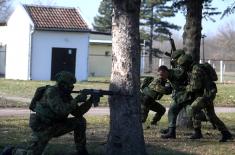 Minister Vučević visits 1st Army Brigade