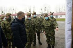 Minister Stefanović visits “Corporal Momčilo Gavrić“ barracks in Loznica