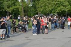 Honorary Artillery Volley to Mark the Serbian Armed Forces Day