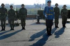 Honorary Artillery Volley to Mark the Serbian Armed Forces Day