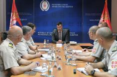 Minister Djordjevic received candidates for defence attaches