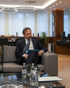 Minister Stefanović meets with Head of EU Delegation Giaufret