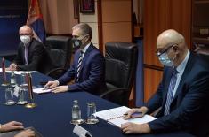 Minister Stefanović meets with the Ambassador of Egypt, Mr. Aljowaily