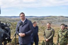 President and Supreme Commander Vučić: Armed Forces are ready, capable and trained to defend our country, I am proud of our soldiers