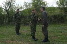 Minister of Defence and Chief of General Staff in Base “Medevce” on Easter