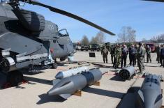 Minister Vučević visits 98th Air Brigade