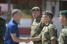 Ministar Stefanović obišao Centar za obuku Kopnene vojske 