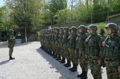 Minister of Defence and Chief of General Staff in Base “Medevce” on Easter