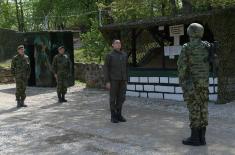 Minister of Defence and Chief of General Staff in Base “Medevce” on Easter