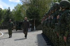 Minister of Defence and Chief of General Staff in Base “Medevce” on Easter