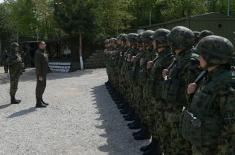 Minister of Defence and Chief of General Staff in Base “Medevce” on Easter